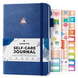 Clever Fox Self-Care Journal – Wellness & Daily Reflection Notebook – Mental Health & Personal Development Journal – Self-Care, Meditation & Mood Journal for Women & Men – A5 Size (Mystic Blue)