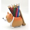 MONMOB Creative Cute Desk Accessories Corgi Pen Pencil Holder with