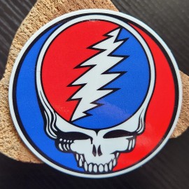 3" Grateful Dead  Stealie Vinyl Stickers SYF Steal Your Face PREMIUM Decals - Glossy