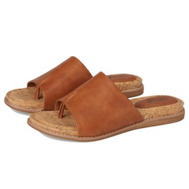 Eurosoft Women's Ellamae Flat Sandal, Medium Brown, 7.5