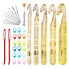 Mayboos 37 Pcs Huge Crochet Hook Set,9 Pieces Large Eye