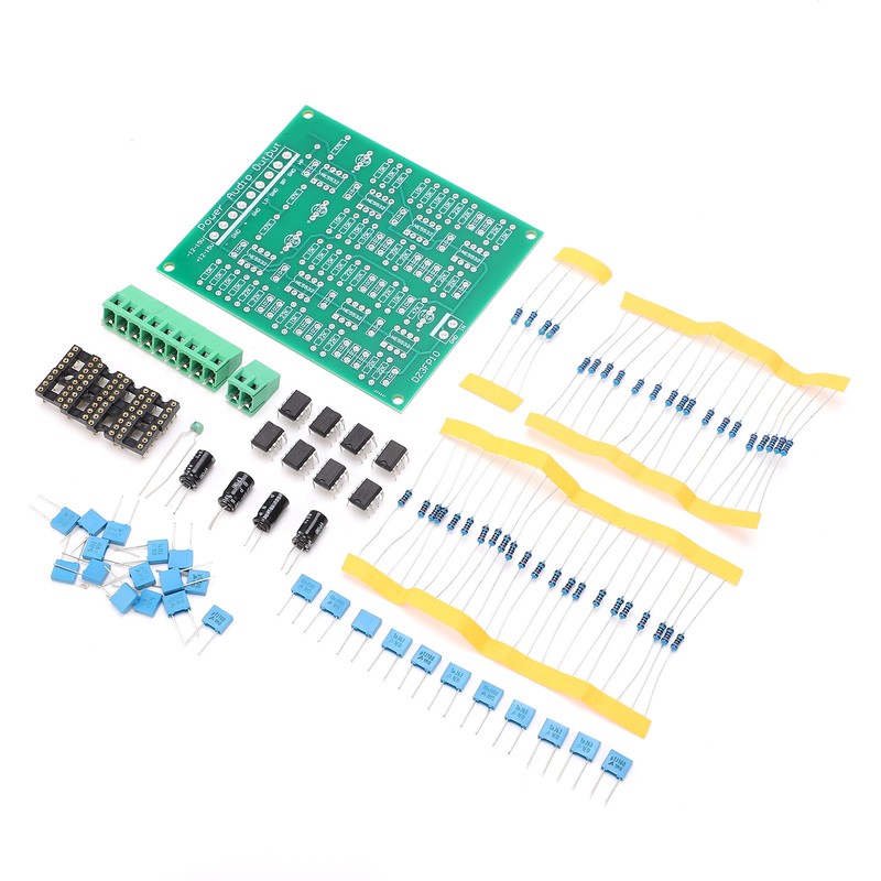 PreAmplifier Module DIY Kit 3-Channel Output NE5532 Op Amp Dual