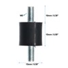 A ABSOPRO Pack of 4 M5 anti-vibration rubber insulator brackets,