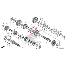 HONDA NEW OEM HONDA COUNTERSHAFT 3RD THIRD GEAR COLLAR CRF250R CRF250X