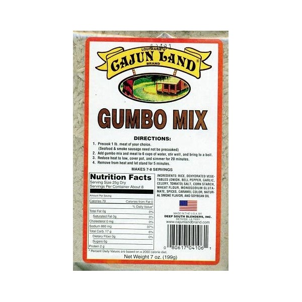 Cajun Land Gumbo Mix with Rice ( 5 Pack)