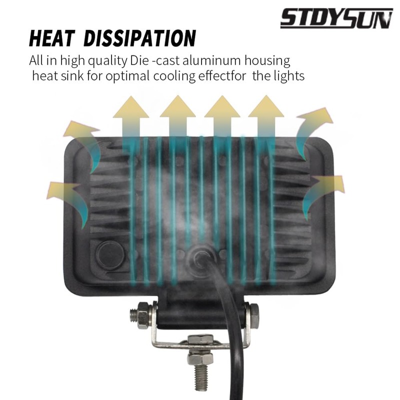 STDYSUN LED Tractor Work Lights 2PCS Approx 6Inch Combo Beam