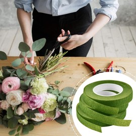 BYH 30 Yard Floral Tapes, 12 Rolls Floral Tape Stem Wrap 1/2in Wide DIY Flower Tape Flexible Sticky Materials Stem Wrap Tape for Bouquets Arrangements Wedding Corsages Floral Crafts