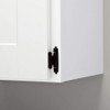 Matte Black Self-Closing Overlay Cabinet Hinge (5-Pairs)