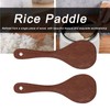 Ergonomic Design Wooden Rice Paddle Spoon, Heat Resistant Rice Mixing