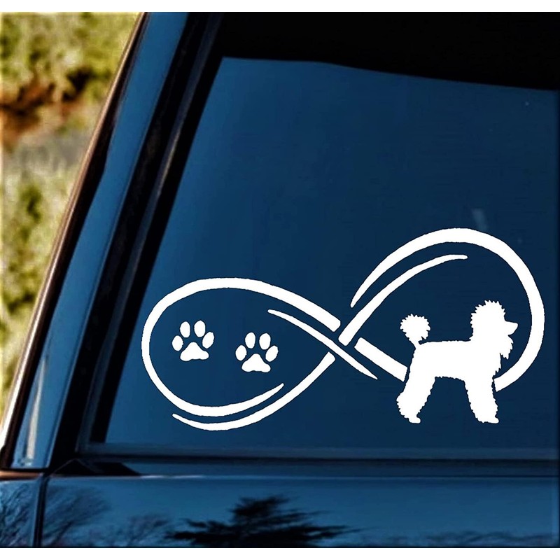 Poodle Infinity Decal Sticker for Car Window