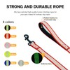 ABJOBIBI Single-Sided Reflective Dog Leash,Padded Handle Nylon Leashes for Medium