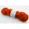(Orange) - 100g Recycled Sari Silk Yarn Hand-spun Orange Soft