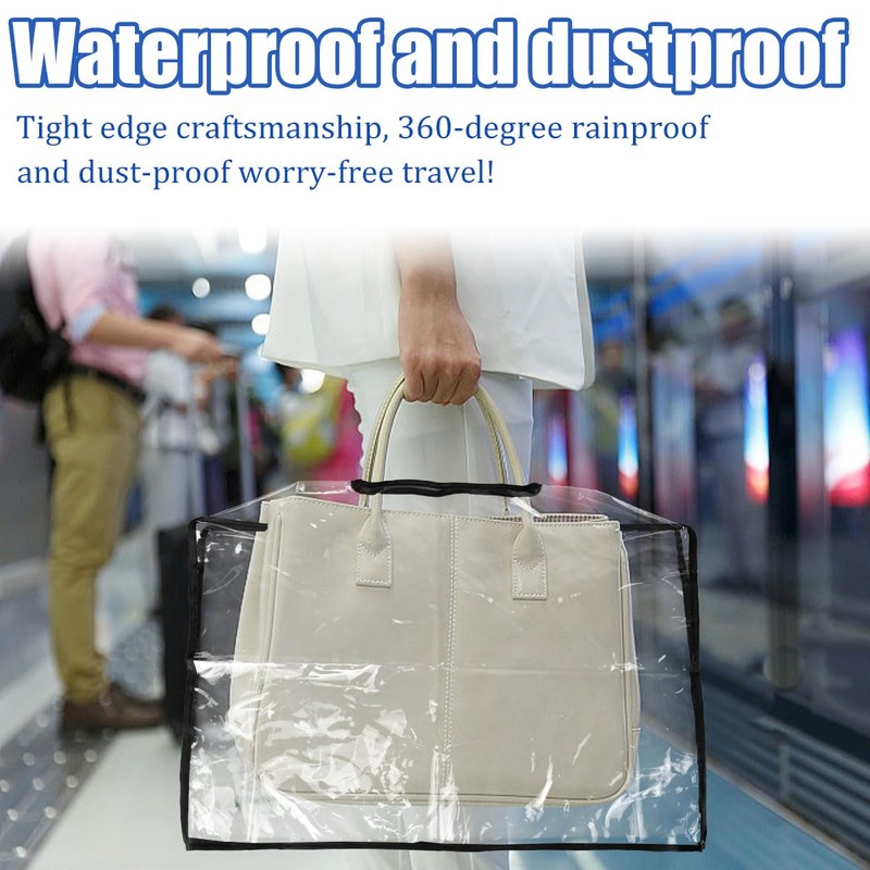 DUENYUANN Rain Slicker for Handbags EVA Handbag Cover Purse Tote