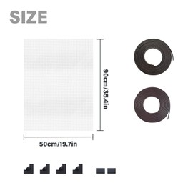 Magnetic Aquarium Anti Spring Net Magnetic Attraction Mesh Cover Protect Fish Jumping Out of the Aquarium