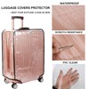 3 Piece Suitcase Covers for Luggage Sleeve Clear PVC Waterproof