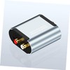SHOWERORO 1set Fiber Optic Audio Converter Digital to Analog Adapter