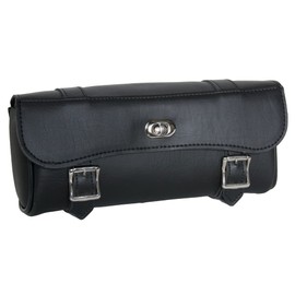 Daniel Smart Two Strap Tool Bag - Waterproof and Durable Premium Synthetic Leather with Stunning Twist and Pin Buckle Lock Design