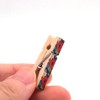 ANCLLO 100Pcs 3.5cm/1.38in Colorful Painted Wood Clothespin for Photo Clips