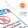 Sigo Signs, No Cell Phone Use in Waiting Room Sign,