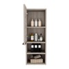 TUHOME Mila Bathroom Cabinet - Light Gray - Material Engineered