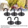 5Pcs Heavy Duty Fixed Pad Eye Plate Thickened Black 304