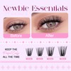 Eyelash Extensions, 6 Styles Cluster Lashes, 30D-40D-50D-60D-80D-100D Natural Eyelashes, Individual