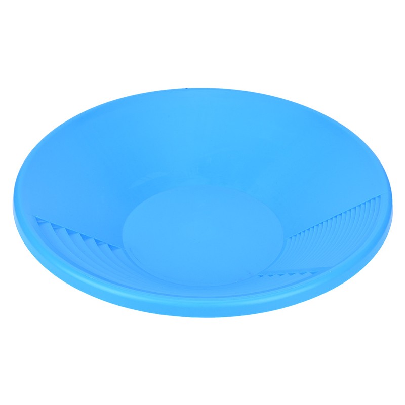 Plastic Blue Gold Pan with Dual Riffles Gold Washing Tool