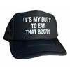 All Trucker Black Hats, Black, Medium-X-Large