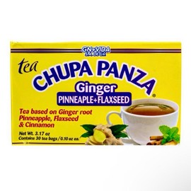 Tea CHUPA Panza, Tea Based ONGINGER Root, PINNEAPPLE, Flax & Cinnamon (30 Tea Bags/0.10 oz Each) Variation Pack Organic Natural for herbal beverage - Pack: 1 Pack