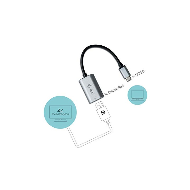 I-Tec Accessories USB-C Metal Display Port Adapter 60Hz