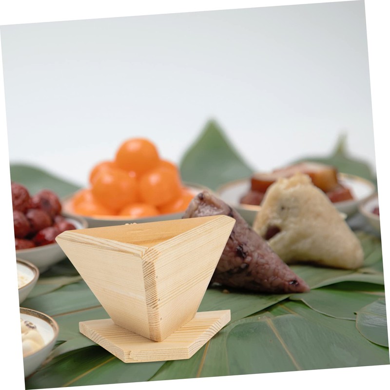 KICHOUSE Wooden Food Molds Rice Dumpling Molds Set Handmade Simple