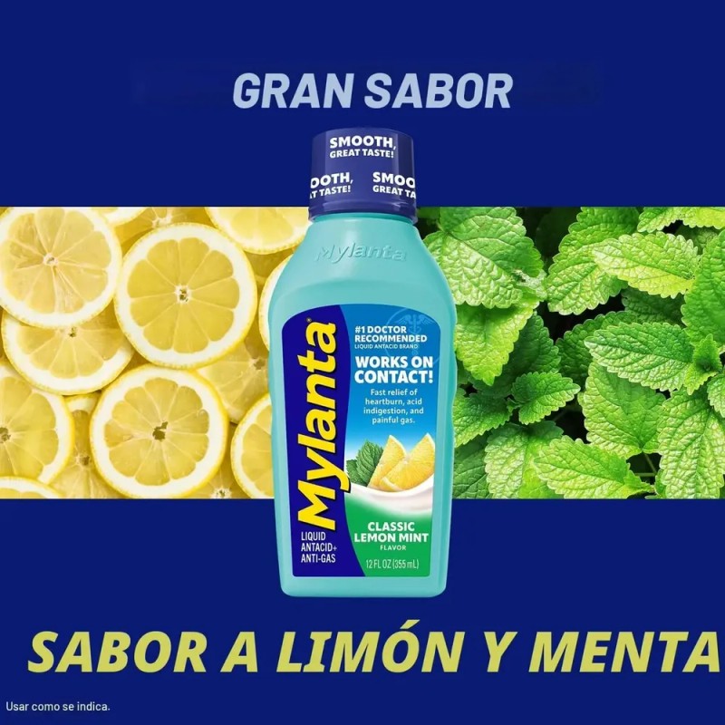Mylanta Alivio De La Acidez Estomacal Y Los Gases -