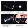 MHUITW 2pzs Linterna Táctica UV LED 395nm con Zoom y
