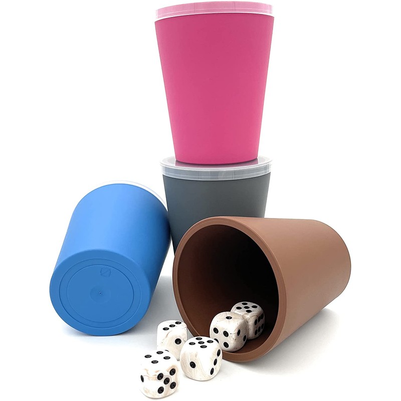 WeLoveDice DiceCupFlex Flexible Dice Cup with Lid Including 5 Dice