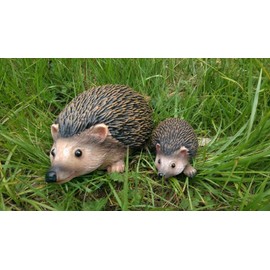 Homezone Hedgehog Family Statues Garden And Home Decor Garden Ornaments Outdoor Hedgehog Gifts Garden Gifts Ornaments For Shelves Autumn Decorations Outdoor Garden Ornament Garden Decor