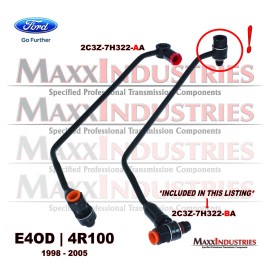 Ford fits Ford E4OD 4R100 Transmission Cooler Tube Thermo Bypass Valve Assembly 1998+