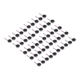 Pack of 50 Small Lightweight Low Noise Micro Vibration Motors, Mini Vibration Motors, DC 3 V, 10 x 2.7 mm, Made of High-Quality Galvanised Iron