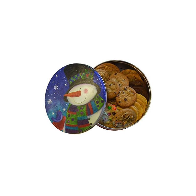 The Great Cookie Snowman Keepsake Cookie Tin with 2lbs fresh