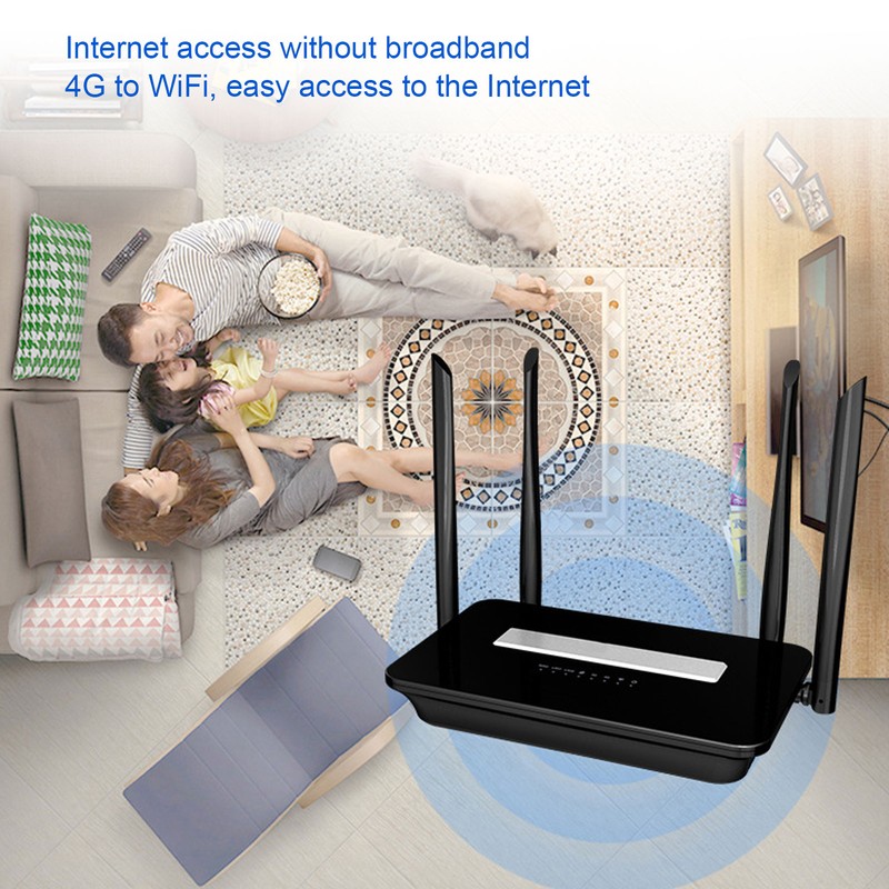 Wireless Router 300Mbps 4G with SIM Card Slot Fast Stable