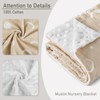 GLLQUEN BABY Blankets for Unisex Boys Girls, 2pack Muslin Cotton