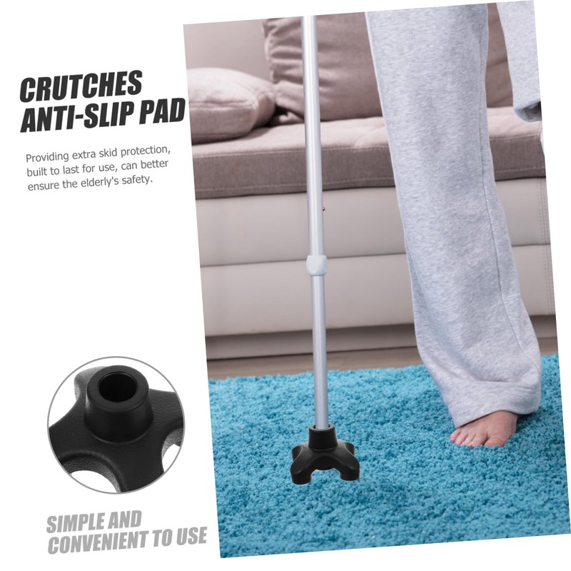 COLLBATH Crutch Accessories Walking Cane Tips Crutch Tips Trekking Pole