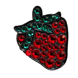 Strawberry with Crystals Golf Ball Marker and Plant Hat Clip