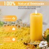 Natural Beeswax Pillar Candles,140 Hours Long Burning Pure Beeswax Candles