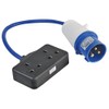 PRO ELEC PELB0139 16A, 230V, 2 Gang UK 13A Mains