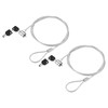 TOP-VIGOR 2Pcs 4 Ft Laptop Cable Lock, 1.2m Security Cables