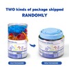 Pairez Toys Transparent Pattern Blocks, 126 Pcs Geometric Shapes Blocks,