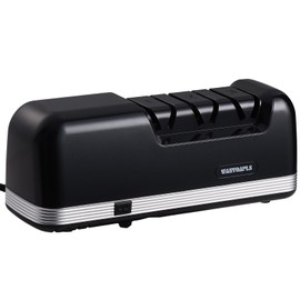 Wanvoapls Electric Knife Sharpener - 3 Stage knife Sharpener for Kitchen Knives with professional grade safety, offering fast sharpening and polishing, Sharpener is perfect for home and kitchen use