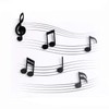 Magnets Mix of Notes Black - Great Gift for Musicians