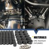 Motorcycle Bolt Covers Flat Toppers Head Bolt Caps Kit Fit