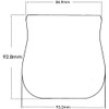 Dopro Replacement Vintage Ashtray Tele Bridge Cover Protector for Fender